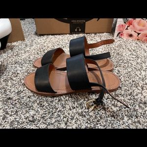 Coach leather sandals, size 5.